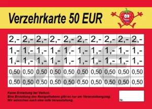 Zander Verzehrkarten 50 EUR gestaltet und abgenommen