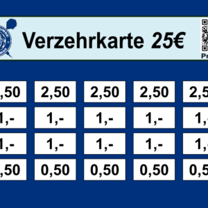 Rautmann Verzehrkarte 25 EUR gestaltet und abgenommen
