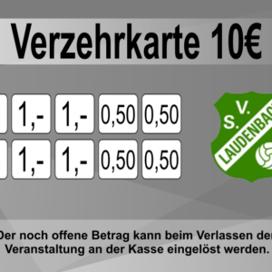 Nitsch Verzehrkarte 10 EUR gestaltet und abgenommen