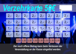Hüther-Bloch Verzehrkarte 50 EUR Nachbestellung