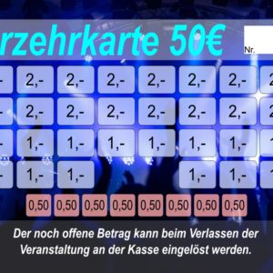 Hüther-Bloch Verzehrkarte 50 EUR Nachbestellung