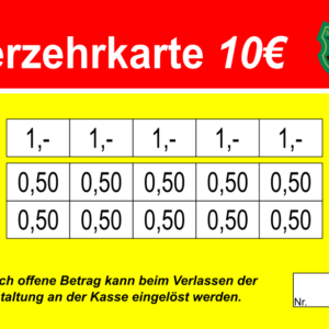 Florschütz Verzehrkarten 10 EUR Nachbestellung