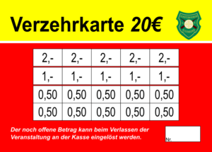 Florschütz Verzehrkarten 20 EUR Nachbestellung