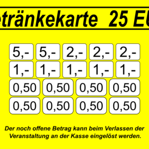 Dielmann Verzehrkarten 25 EUR Nachbestellung