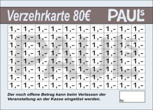 Gräf Verzehrkarten 80 EUR gestaltet und abgenommen