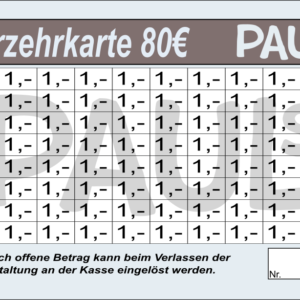 Gräf Verzehrkarten 80 EUR gestaltet und abgenommen