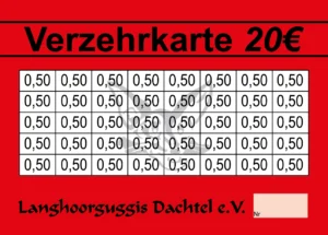 Eipper Verzehrkarte 20 EUR Nachbestellung