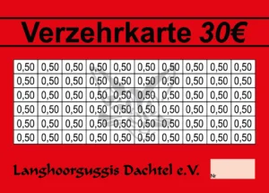Eipper Verzehrkarte 30 EUR Nachbestellung