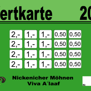 Rondov Verzehrkarten 20 EUR Nachbestellung