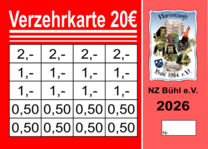 Renner Verzehrkarten 20 EUR gestaltet und abgenommen
