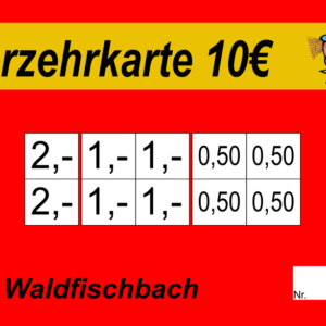 Strütt Verzehrkarte 10 EUR gestaltet und abgenommen