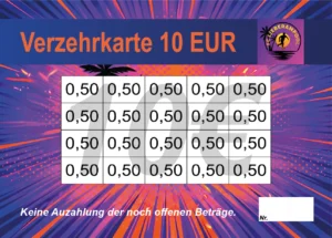 Kotarski Verzehrkarten 10 EUR gestaltet und abgenommen