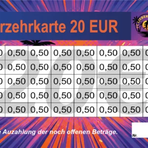 Kotarski Verzehrkarten 20 EUR gestaltet und abgenommen