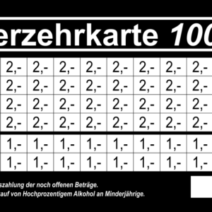 Ackermann Verzehrkarten 100 EUR gestaltet und abgenommen