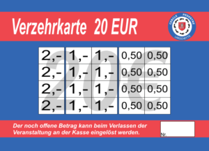 Martellini Verzehrkarten 20 EUR gestaltet und abgenommen