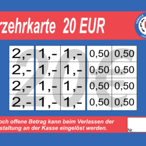 Martellini Verzehrkarten 20 EUR gestaltet und abgenommen