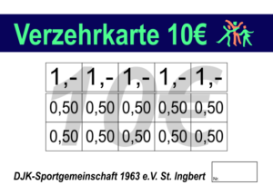 Schneider Verzehrkarten 10 EUR gestaltet und abgenommen