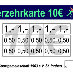 Schneider Verzehrkarten 10 EUR gestaltet und abgenommen