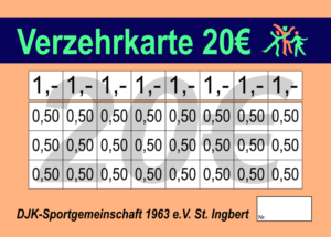 Schneider Verzehrkarten 20 EUR gestaltet und abgenommen