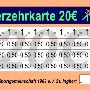 Schneider Verzehrkarten 20 EUR gestaltet und abgenommen