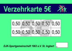 Schneider Verzehrkarten 5 EUR gestaltet und abgenommen