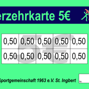 Schneider Verzehrkarten 5 EUR gestaltet und abgenommen