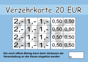 Equit Verzehrkarte 20 EUR gestaltet und abgenommen