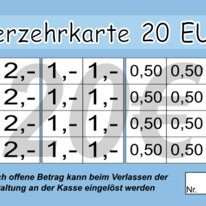 Equit Verzehrkarte 20 EUR gestaltet und abgenommen