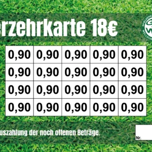 Hermanns Verzehrkarten 18 EUR Nachbestellung