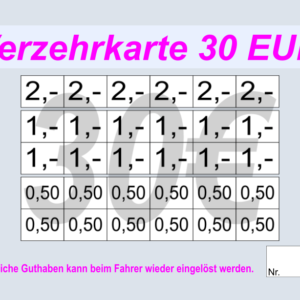 Callsen Verzehrkarte 30 Nachbestellung