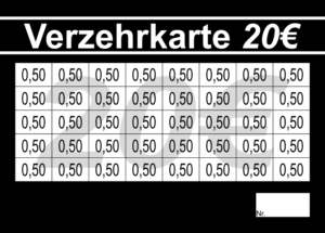 Nikolas Verzehrkarte 20 EUR Nachbestellung
