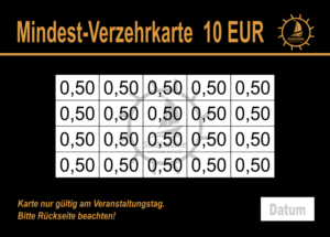 Kausch Verzehrkarte 10 EUR gestaltet und abgenommen