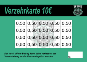 Welch Verzehrkarten 10 EUR gestaltet und abgenommen