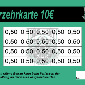 Welch Verzehrkarten 10 EUR gestaltet und abgenommen