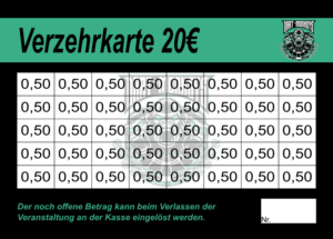 Welch Verzehrkarten 20 EUR gestaltet und abgenommen