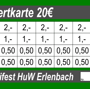 Denis Verzehrkarten 20 EUR Nachbestellung