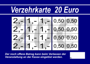 Schmitt Verzehrkarten 20 EUR gestaltet und abgenommen