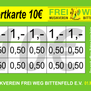 Türk Verzehrkarte 10 EUR gestaltet und abgenommen