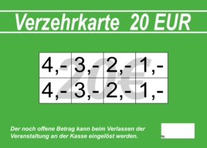 Müller Verzehrkarten 20 EUR gestaltet und abgenommen