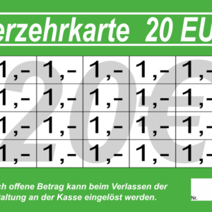 Müller Verzehrkarten 20 EUR gestaltet und abgenommen