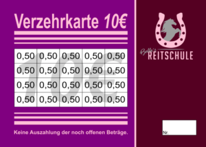 Friedrich Verzehrkarten 10 EUR gestaltet und abgenommen