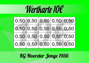 Faymonville Verzehrkarte 10 EUR Nachbestellung