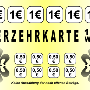 Wörishofer Verzehrkarte 10 EUR gestaltet und abgenommen