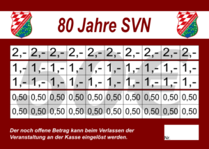 Blum Verzehrkarte 50 EUR dunkel rot gestaltet und abgenommen