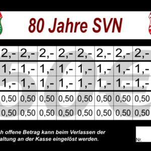 Blum Verzehrkarte 50 EUR schwarz gestaltet und abgenommen