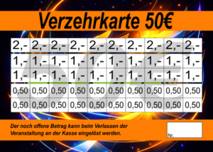 Timm Verzehrkarte 50 EUR gestaltet und abgenommen