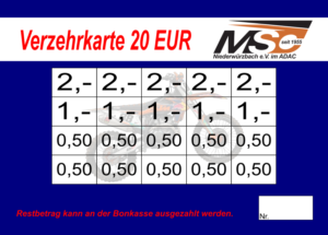 Schneider Verzehrkarte 20 EUR gestaltet und abgenommen
