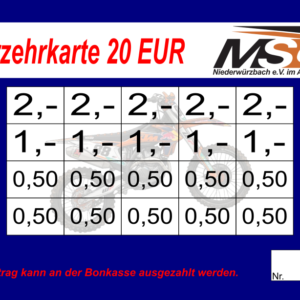 Schneider Verzehrkarte 20 EUR gestaltet und abgenommen