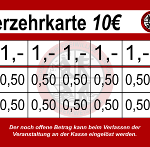 Bicking Verzehrkarte 10 EUR gestaltet und abgenommen