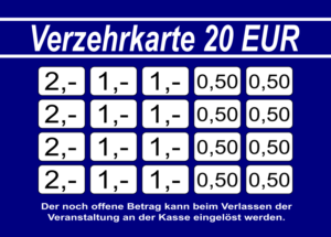 Becker Verzehrkarte 20 EUR Nachbestellung